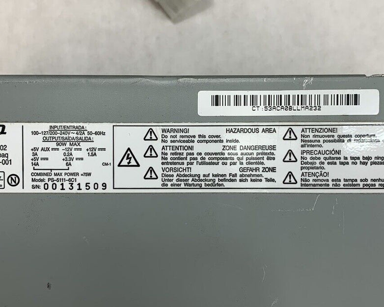 Compaq PS-5111-6C1 iPAQ Power Supply 90W