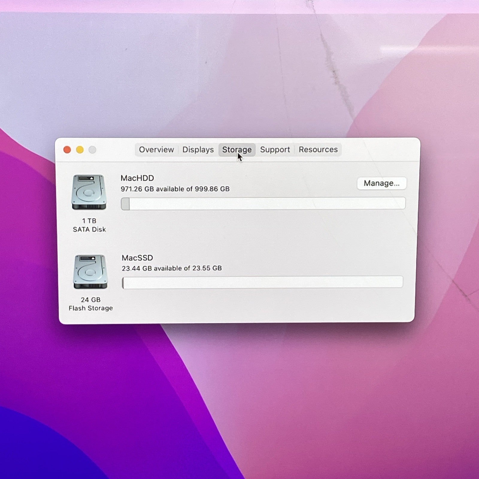 Apple A1418 iMac Retina 4k 21.5" 2015 3.1GHz i5 16GB RAM 1TB Fusion - Cracked