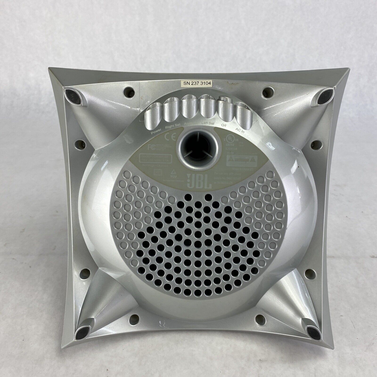 JBL Silver Creature Speaker No PSU -Untested
