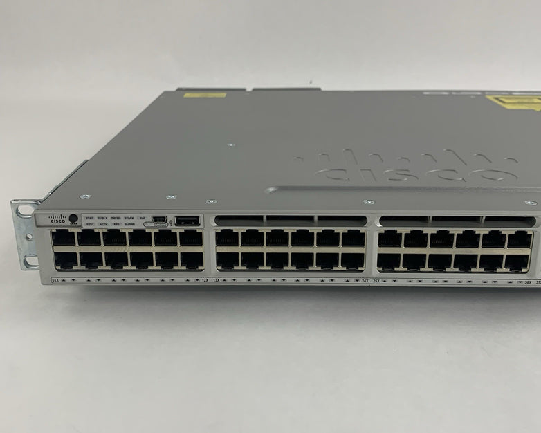 Cisco Catalyst WS-C3850-48U-S V07 48 Port Switch Tested w/C3850-NM-2-10G 2x PSUs