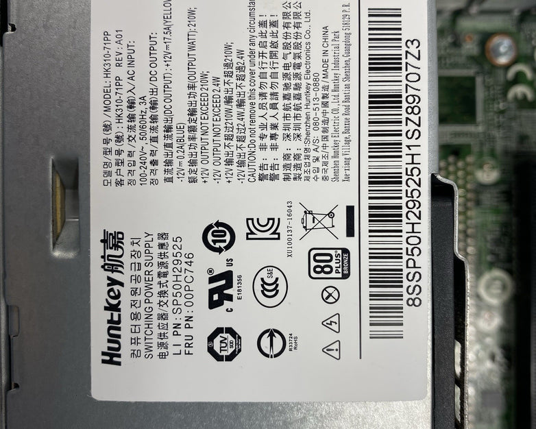 Lenovo ThinkCentre M920s SFF Intel Core i5-8500 3GHz 8GB RAM No HDD No OS