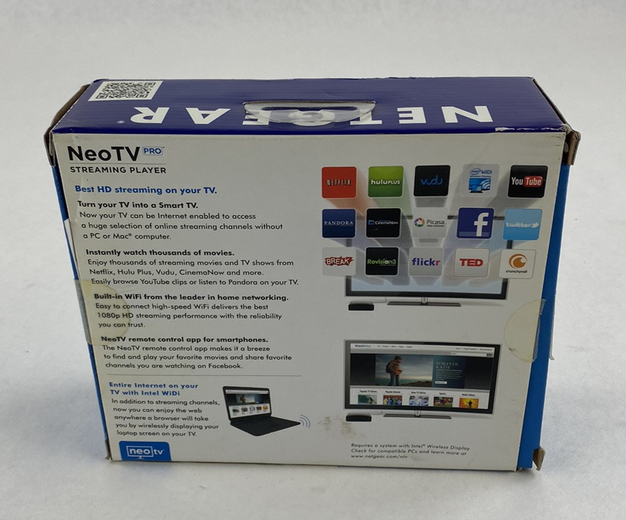 Netgear NeoTV NTV200S Streaming Player Open Box New