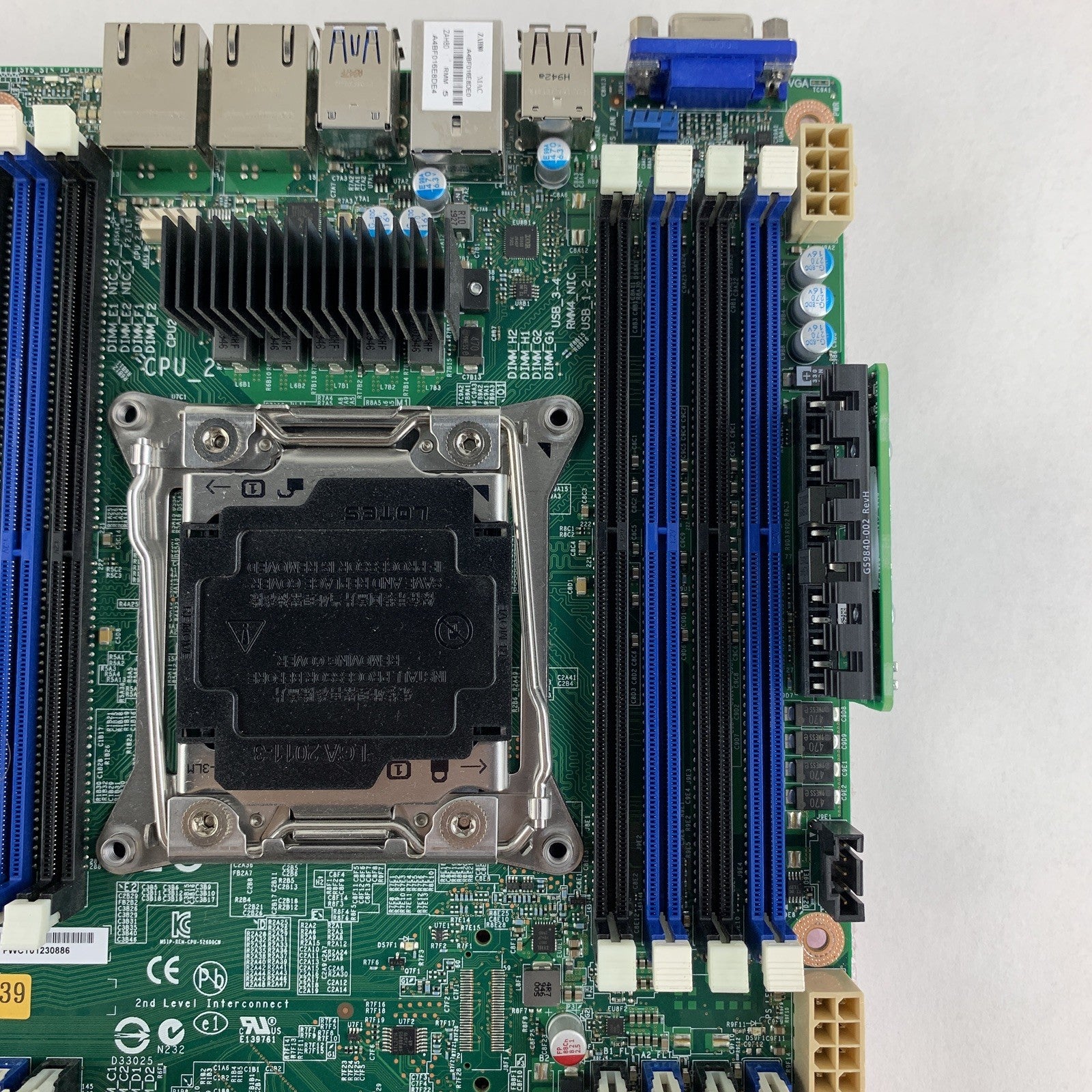 Intel S2600CW Motherboard H12883-273 1x Xeon E5-1620V4 3.5 GHz 32 GB Ram Tested