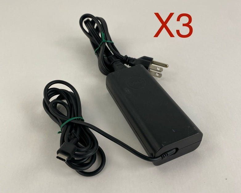 Dell LA65NM190 65W USB-C AC Adapter Lot of 3