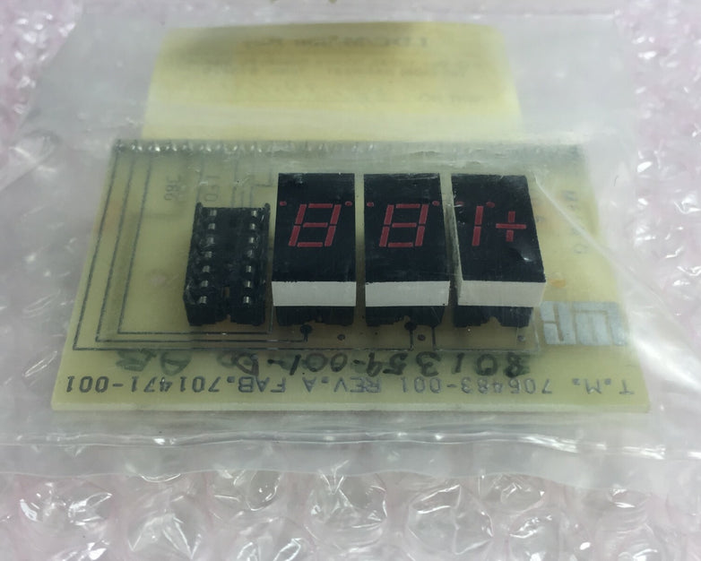 LDC / Milton Roy Part# 801395001 PCb Assy Display Gr Master