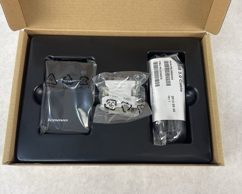 Lenovo USB 3.0 to DVI / VGA Monitor Adapters P/N: 0B47072 Lot of 2