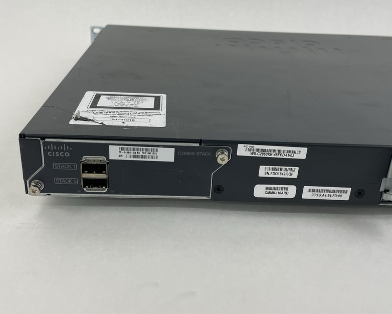 Cisco Catalyst WS-C2960XR-48FPD-i 48-Port Switch 1x PSU - Tested