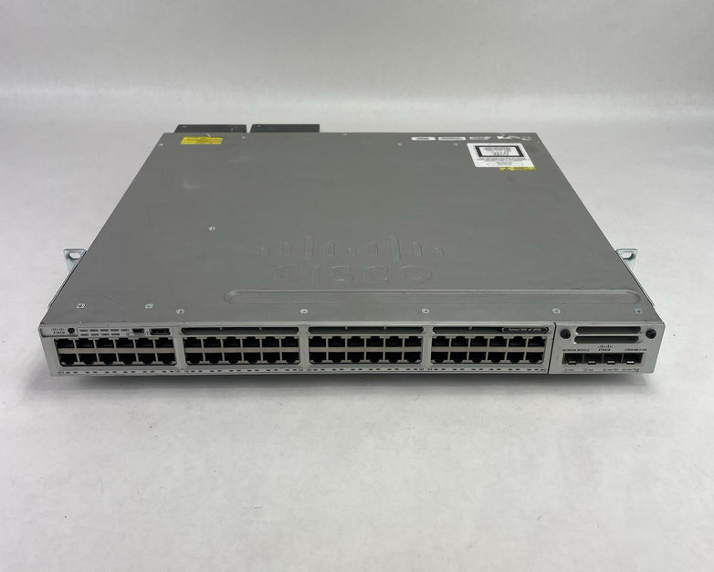 Cisco Catalyst WS-C3850-48U-S V06 48 Port Switch Tested w/C3850-NM-2-10G 2x PSUs