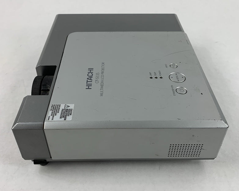 Hitachi CP-S335 LCD Projector 1288 Lamp Hours - No Remote or Filter Cover