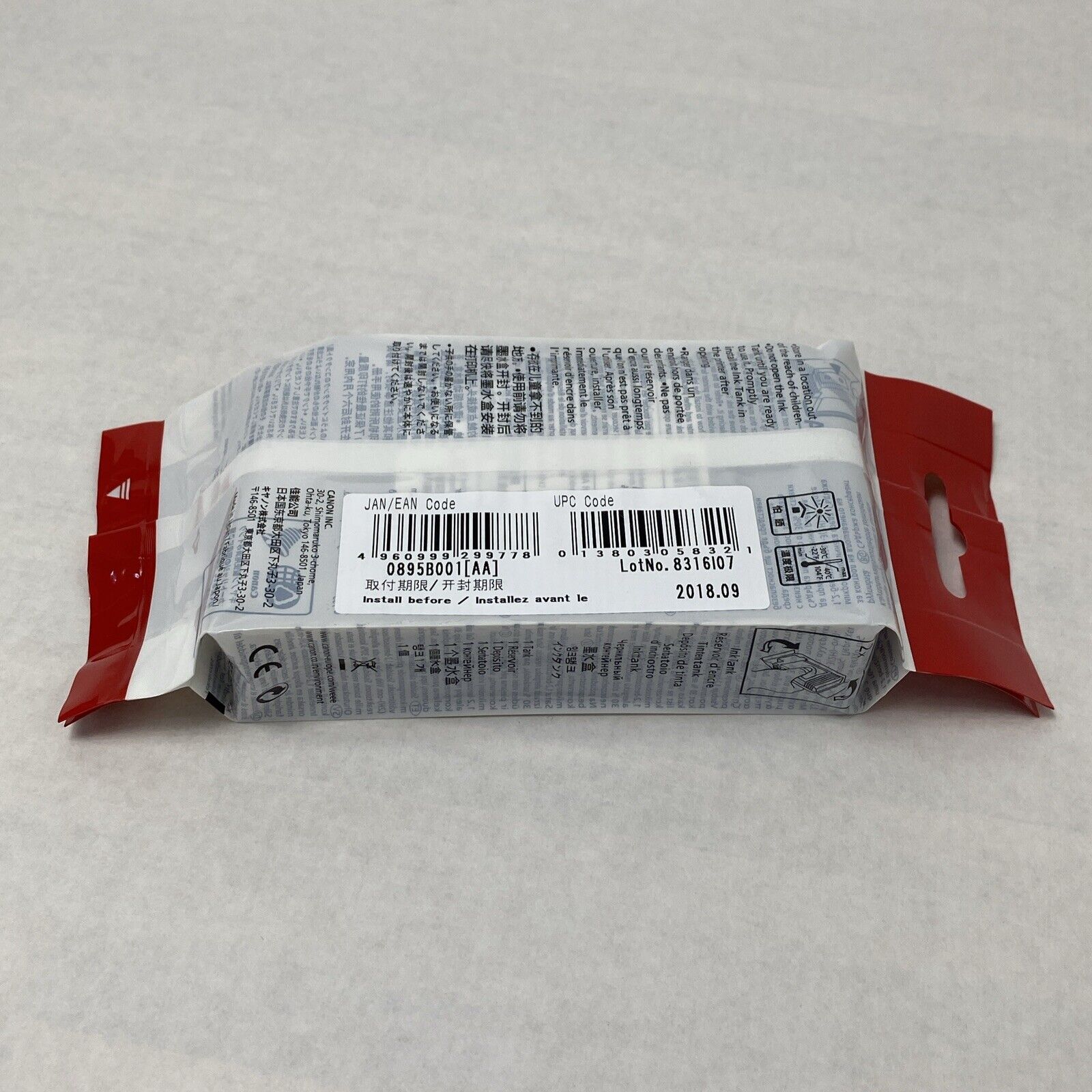 Genuine Canon PFI-102BK Black Ink Tank Exp 09/2018