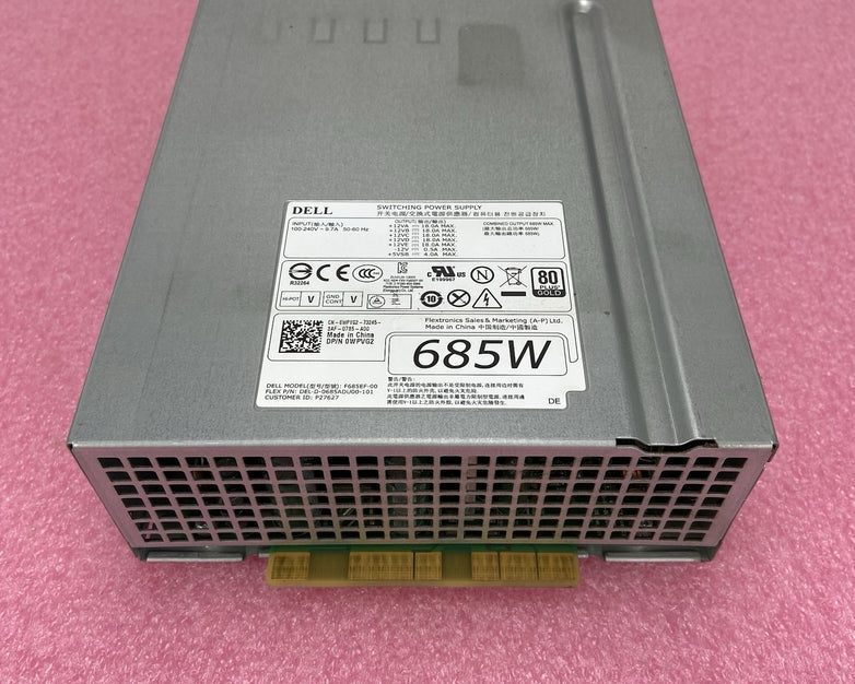 Dell 0WPVG2 685W Switching Power Supply 80 Plus Gold