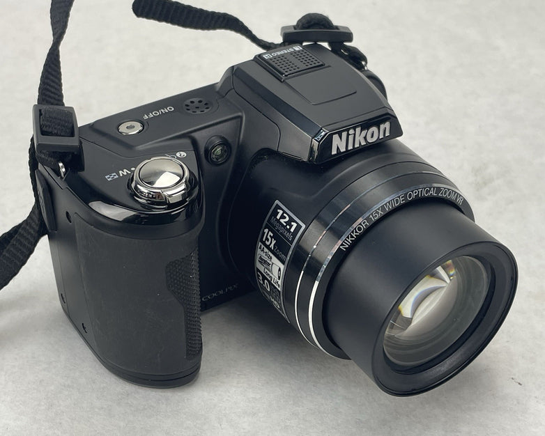 Nikon Coolpix L110 12.1MP Digital Camera Black Tested Camera Only