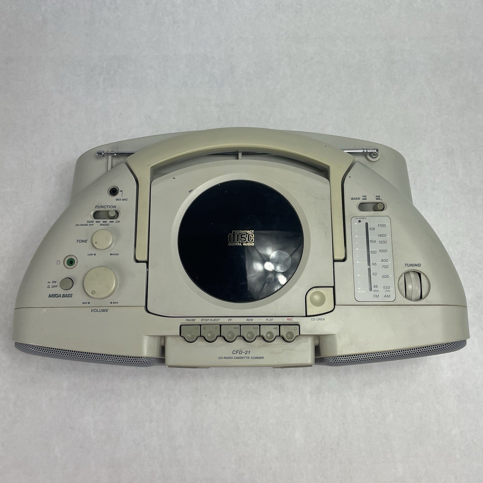 Sony CFD-21 CD Radio Cassate Recorder/Player For Parts