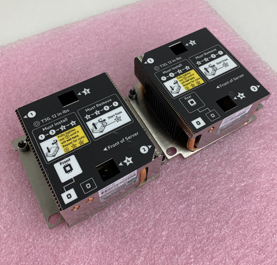 HP Heatsinks Synergy Gen10 868346-001 868345-001 871313-001 874087-001 Pair of 2