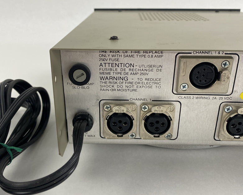 Telex PS-2L Two Channel Power Supply Power Tested