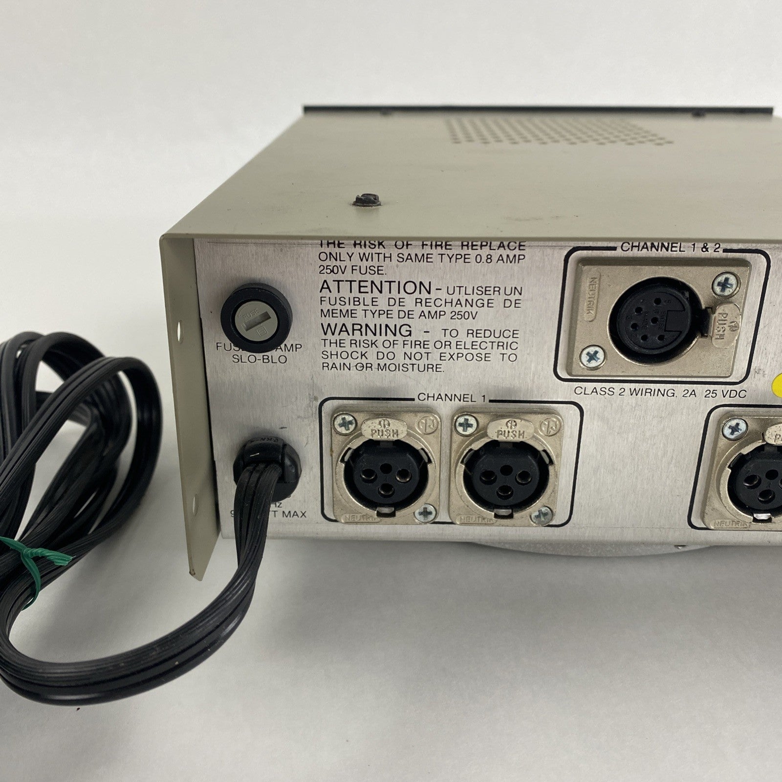 Telex PS-2L Two Channel Power Supply Power Tested6