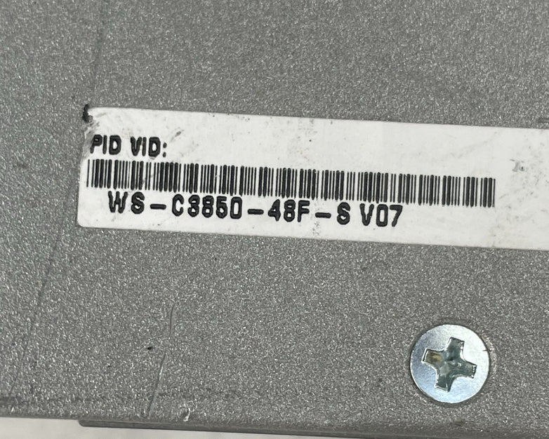 Cisco WS-C3850-48F-S 3850 NM-4-10g 2x PSU 48 1GE RJ-45 V07 - Tested and Reset