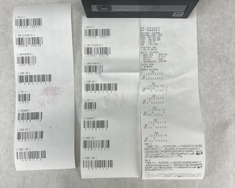 Citizen CT-S310II Thermal POS Receipt & Barcode Printer Tested