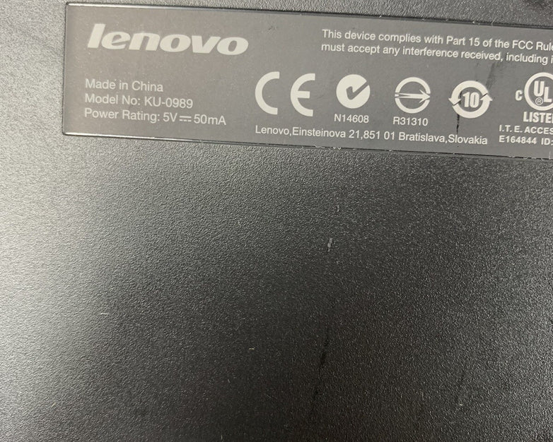 Lot of 3 Lenovo KU-0989 Keyboard 54Y9489