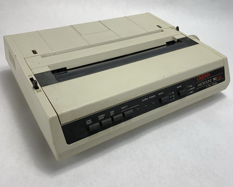 Okidata Microline 182 Turbo 9-Pin Dot Matrix Printer GE5250U - No Ribbon No Cord