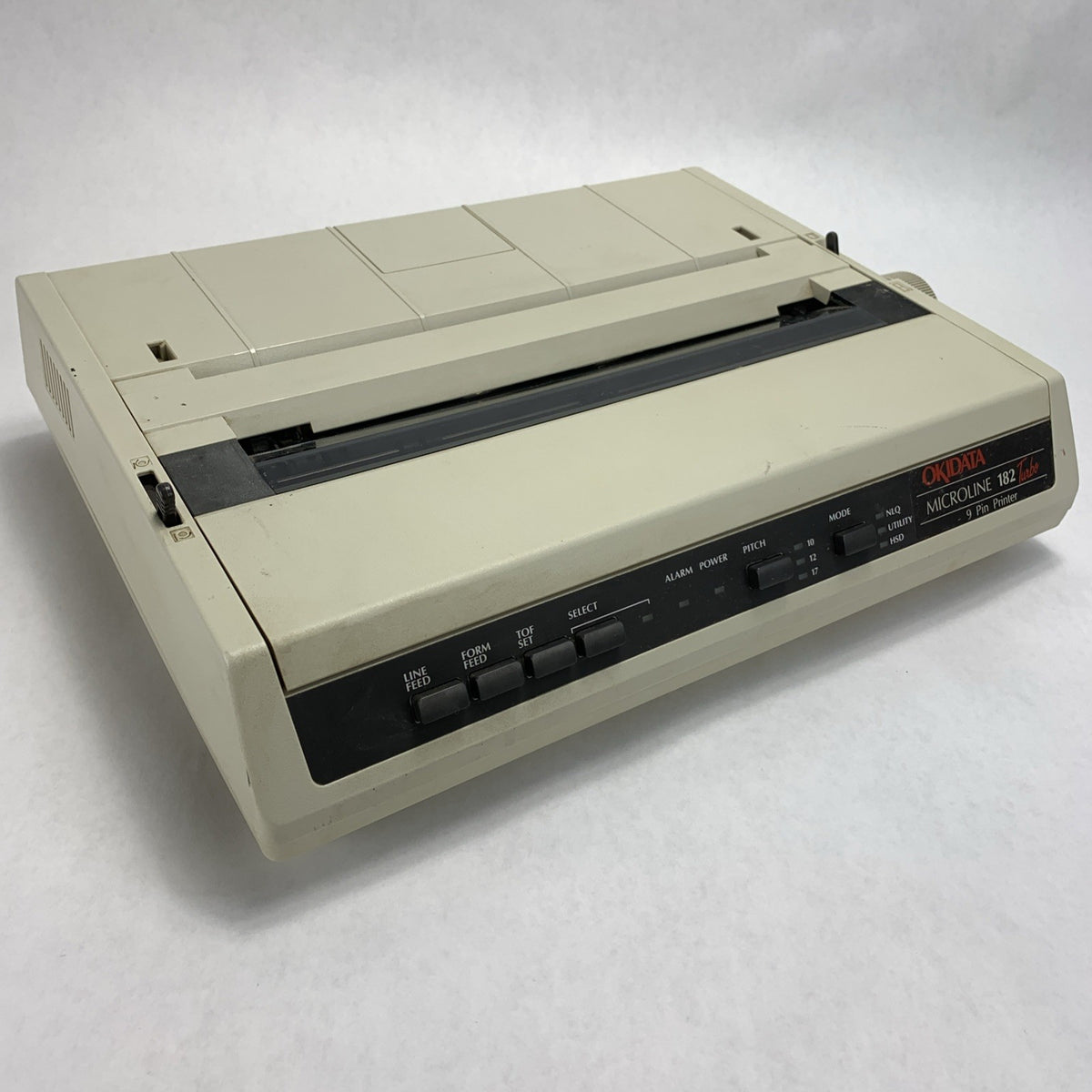 Okidata Microline 182 Turbo 9-Pin Dot Matrix Printer GE5250U - No Ribbon No Cord0