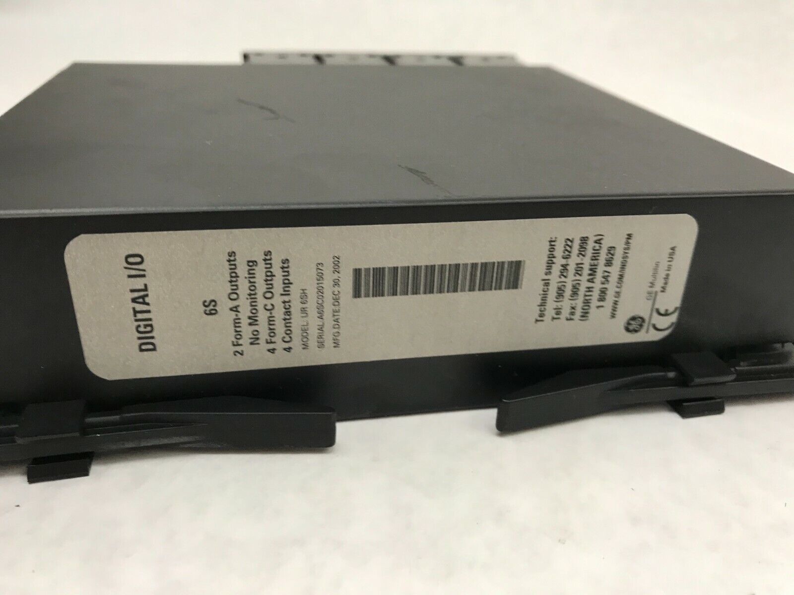 GE Multilin Digital I/O 6S UR 6SH, 2 Form A Outputs 4, Form C, 4 Contact
