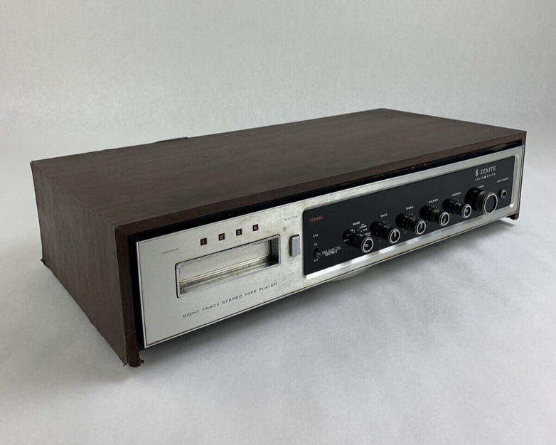 Zenith F680W Stereo 8 Eight Track Player Digilite Receiver For Parts and Repair