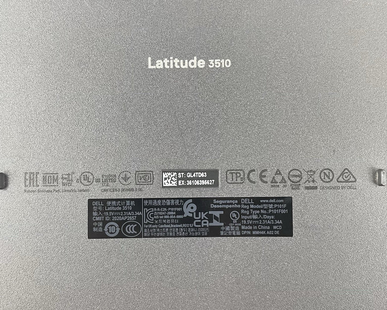 Dell Latitude 3510 15.6" i5-10210U 1.60 GHz 8 GB RAM No SSD/OS/AC