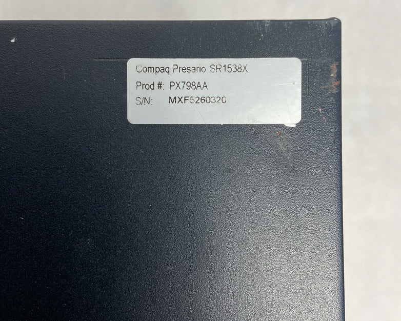 Compaq Presario SR1538X MT AMD Athlon 64 3300+ 2.4GHz 2GB RAM No HDD No OS