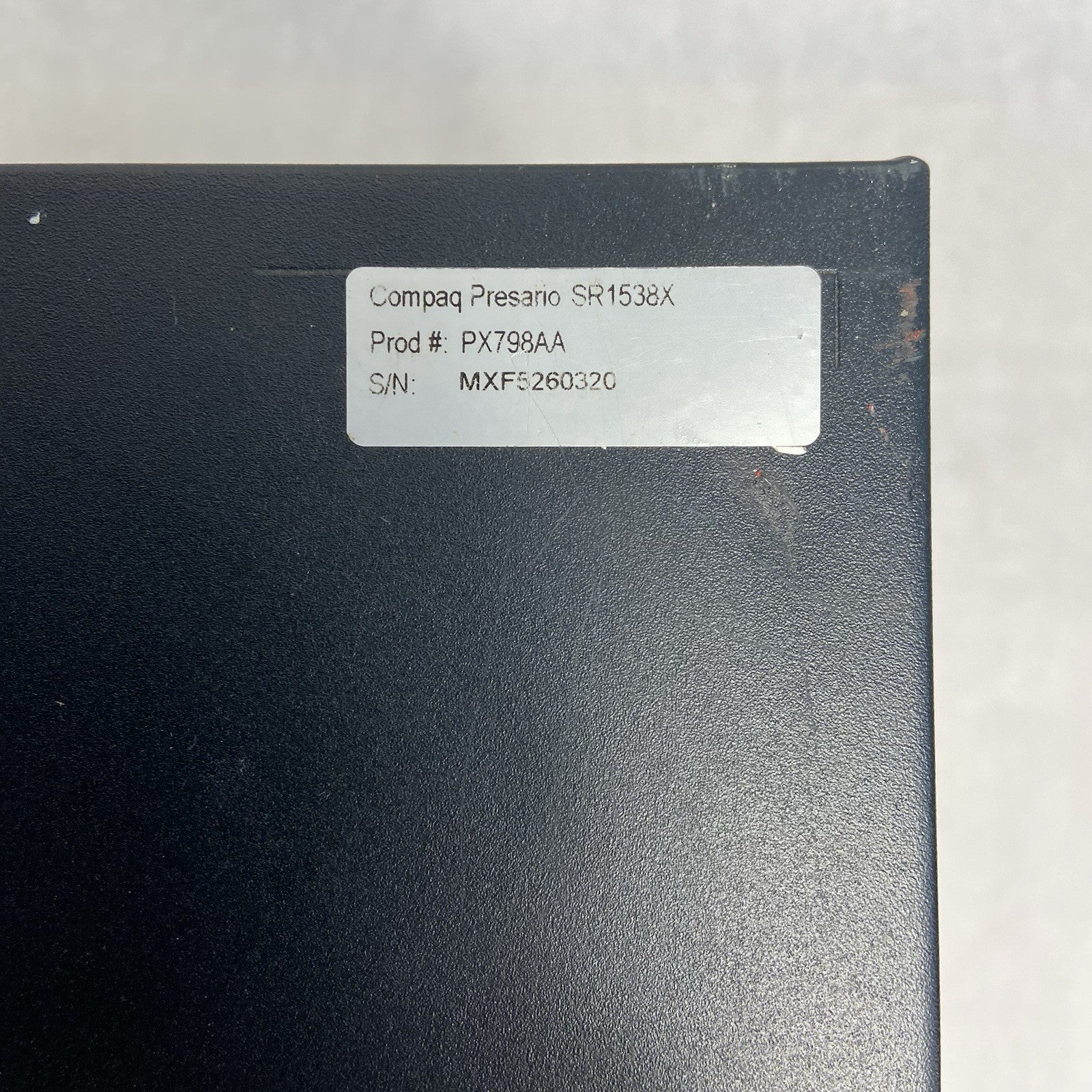 Compaq Presario SR1538X MT AMD Athlon 64 3300+ 2.4GHz 2GB RAM No HDD No OS3