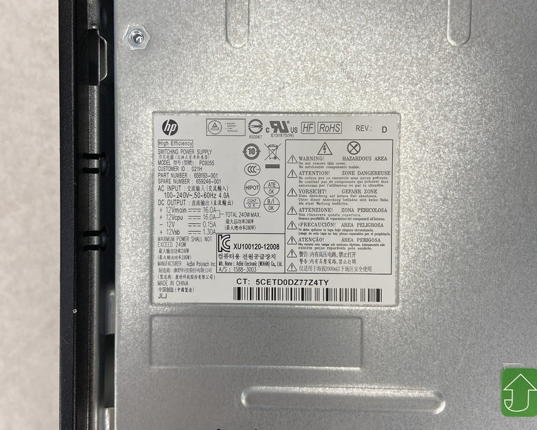 HP RP 5800 DT Intel Core i5-2400 3.1GHz 4GB RAM No HDD No OS