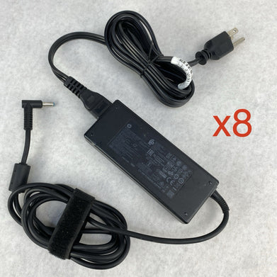 HP PPP012C-S 90W 19.5V 4.62A Blue Tip Barrel AC Power Adapter (Lot of 8)