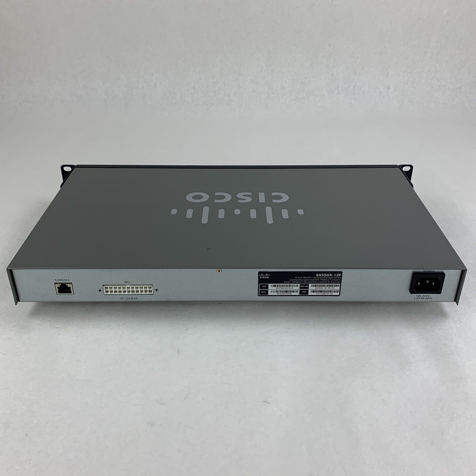 Cisco SX550X-12F-K9 Stackable Managed Switch Tested Reset