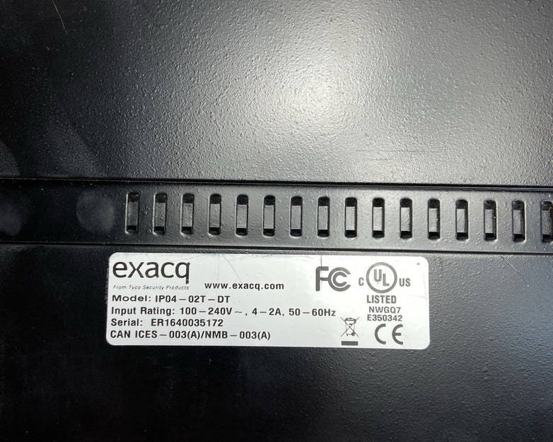 Exacq IP04-02T-DT Bare Bones Chassis FSP Group FSP400-60GHz 400W PSU