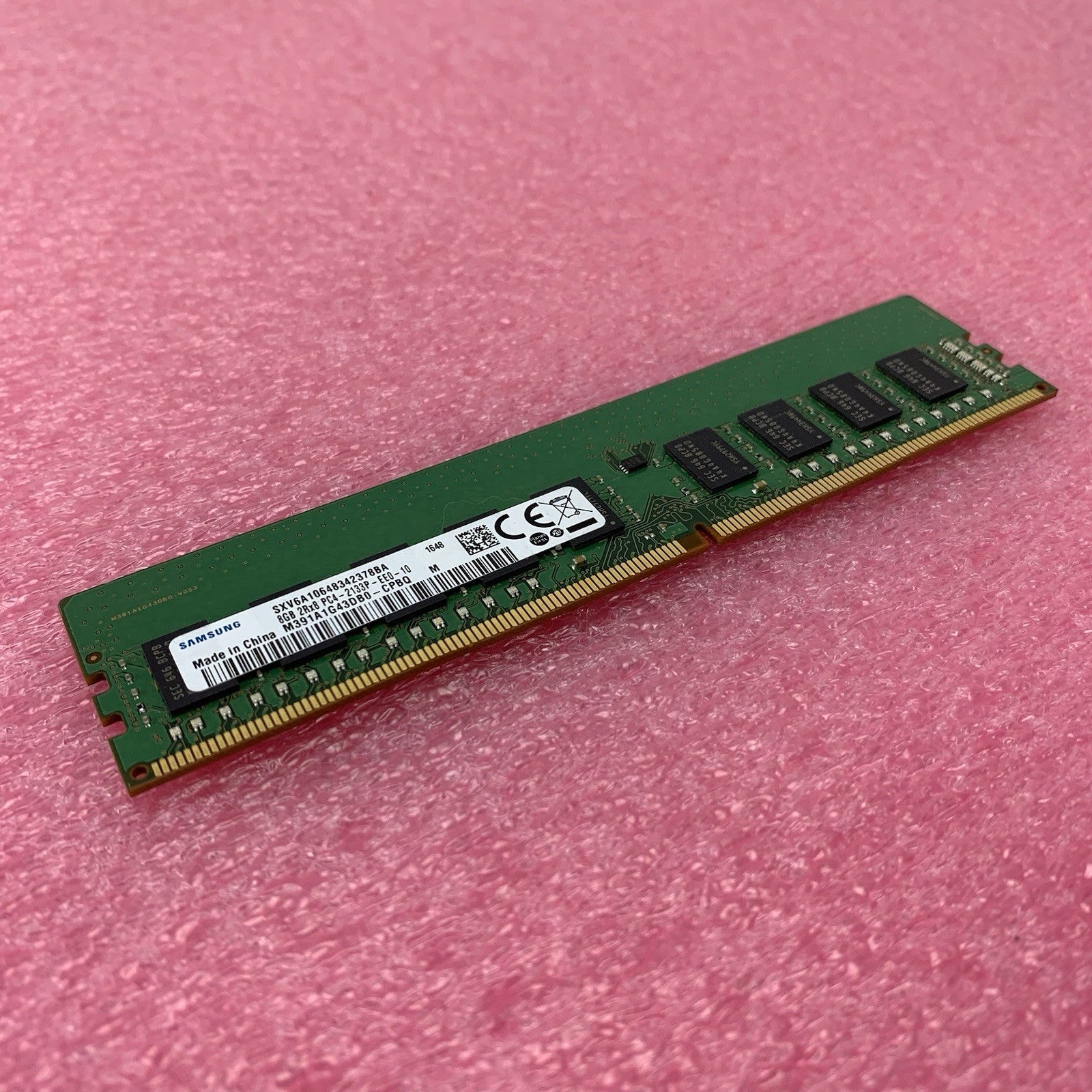 Samsung M391A1G43DB0-CPBQ PC4-2133P-EE0-10 8GB 2Rx8 Desktop Memory RAM0