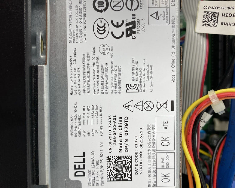 Dell OptiPlex 3010 SFF Intel Core i3-3220 3.30GHz 6GB RAM No HDD No OS