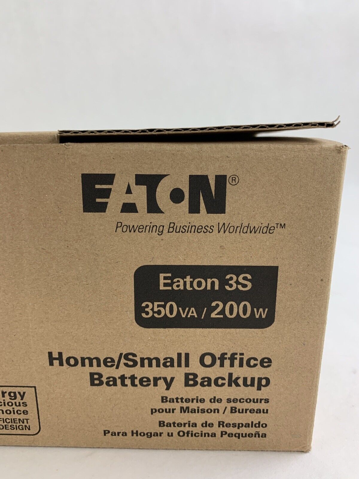 Box Opened Eaton 3S 350va / 200w  Battery Backup Surge Protection 3S350 Tested
