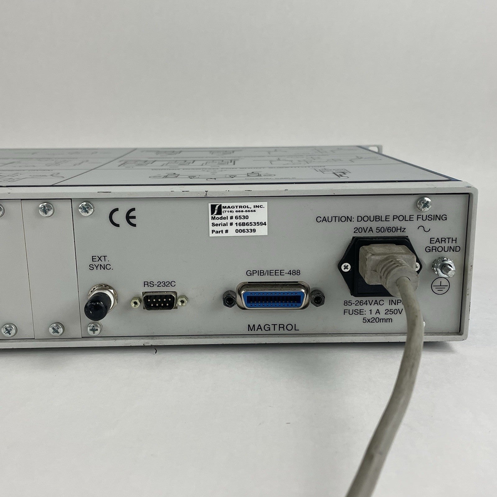 Magtrol 6530 3-Phase Power Analyzer Power Tested For Parts Missing Buttons9