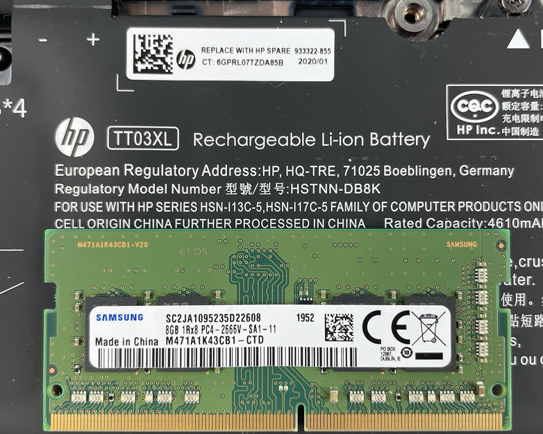 HP EliteBook 850 G6 15.6" i5-8365U 1.60 GHz 8 GB RAM No SSD/OS/AC - Worn Keys