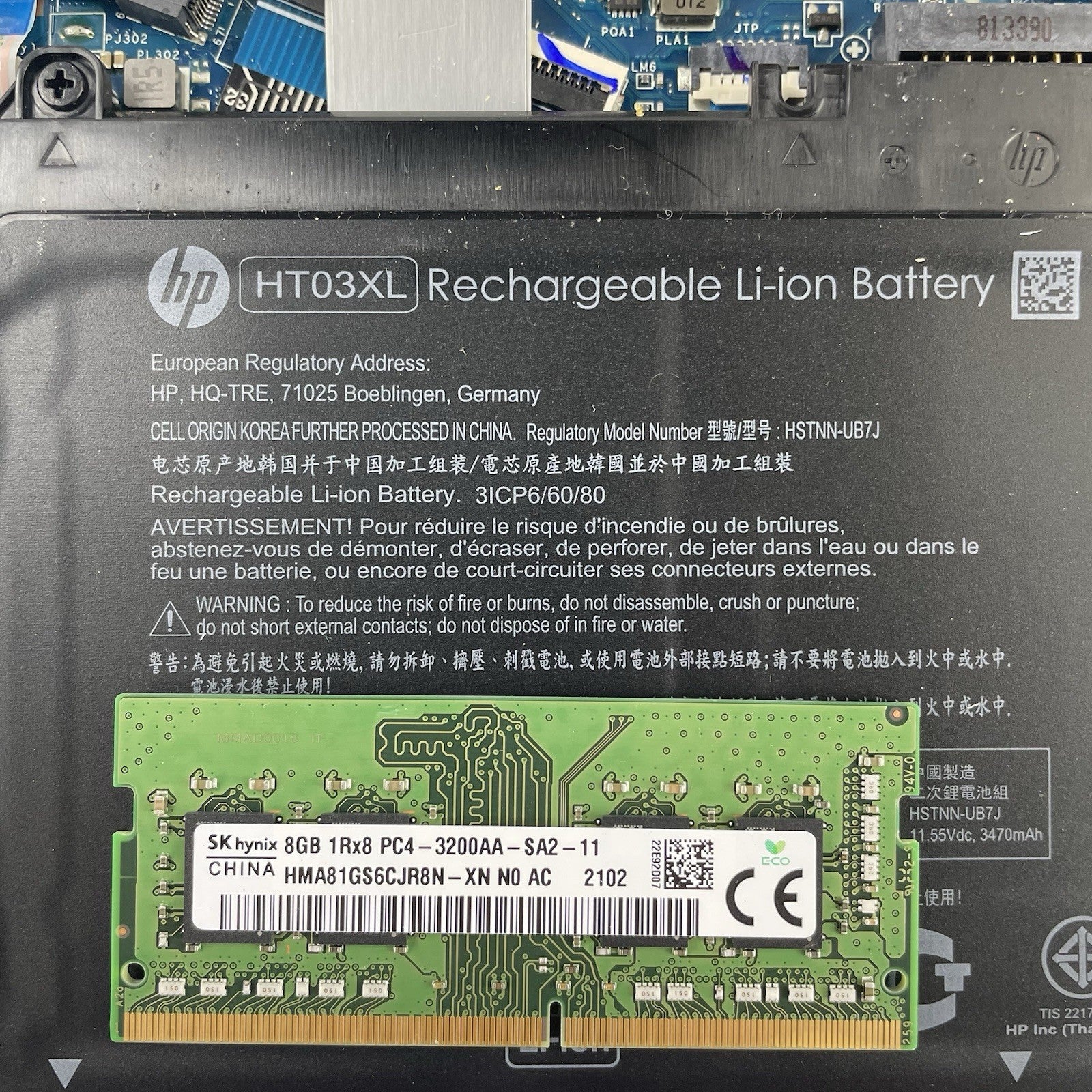 HP 15 da0032wm 15.6" i3-8130U 2.20 GHz 8 GB RAM No SSD/OS/AC18