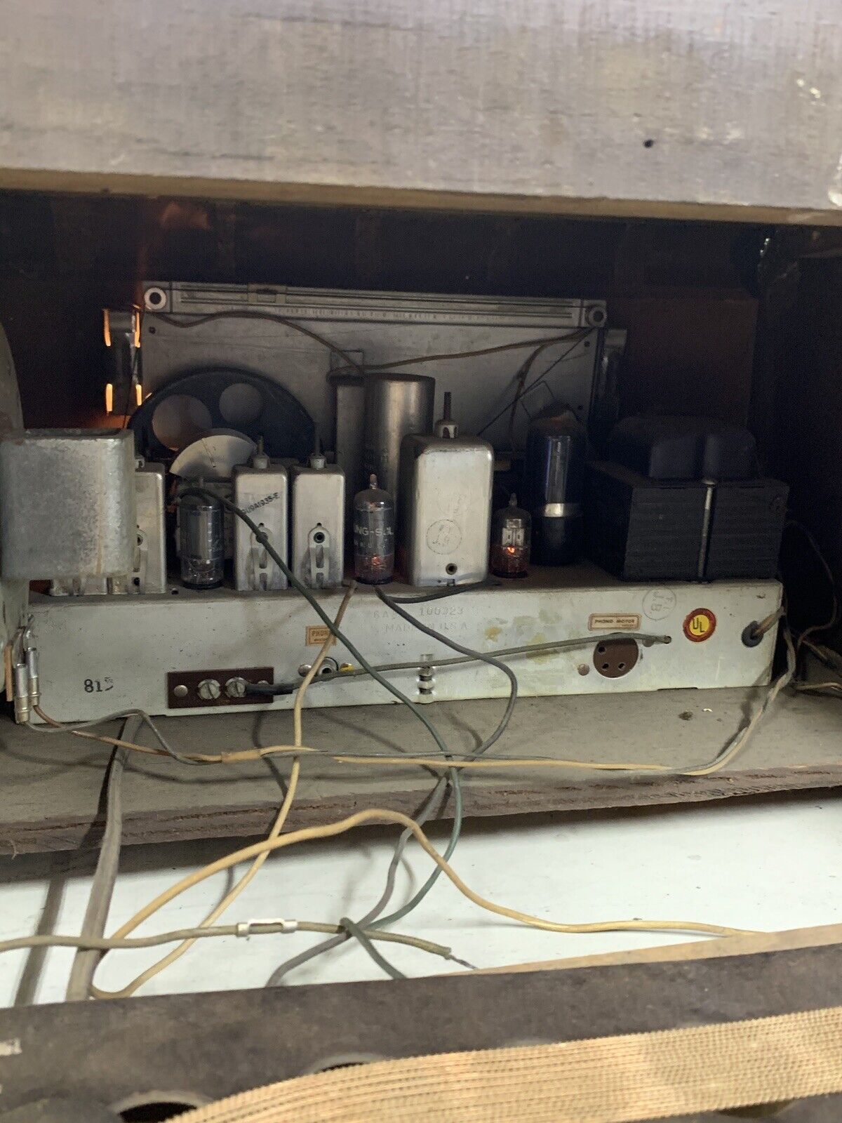 Montgomery Ward 62J-57 Super Sensitive Airline Radio Powers No Output Cut Cord