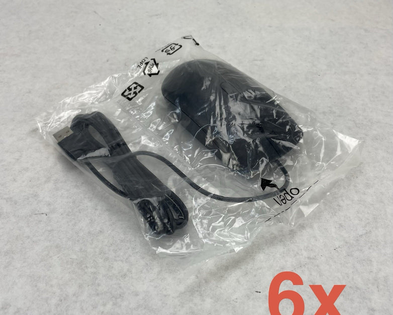 Dell 0DMV3P Optical Wired Mouse Lot of 6