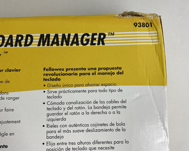 Fellowes 93801 Premium Underdesk Keyboard Manager