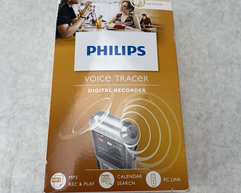Philips DVT4100 VoiceTracer Digital Recorder New Open box