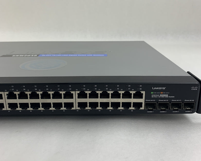 Linksys SRW2048 48 Port 10/100/1000 Gigabit Switch Tested Reset