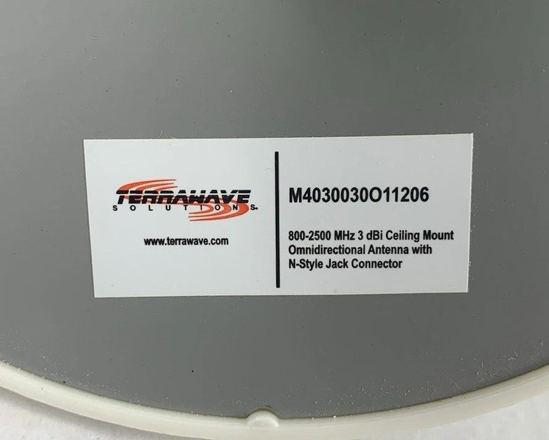 TerraWave M4030030O11206 800-2500 MHz 3dBi Omnidirectional Antenna