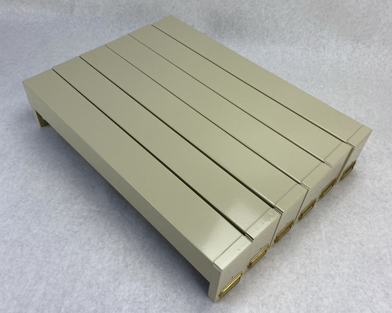 Fisherbrand 07212103 Six Microscope Slide Storage Divided Drawers Light Tan