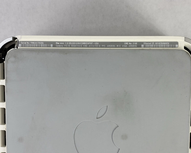 Apple Mac Mini A1176 2006 Core Solo T1200 1.5GHz 512MB RAM No HDD No OS No AC