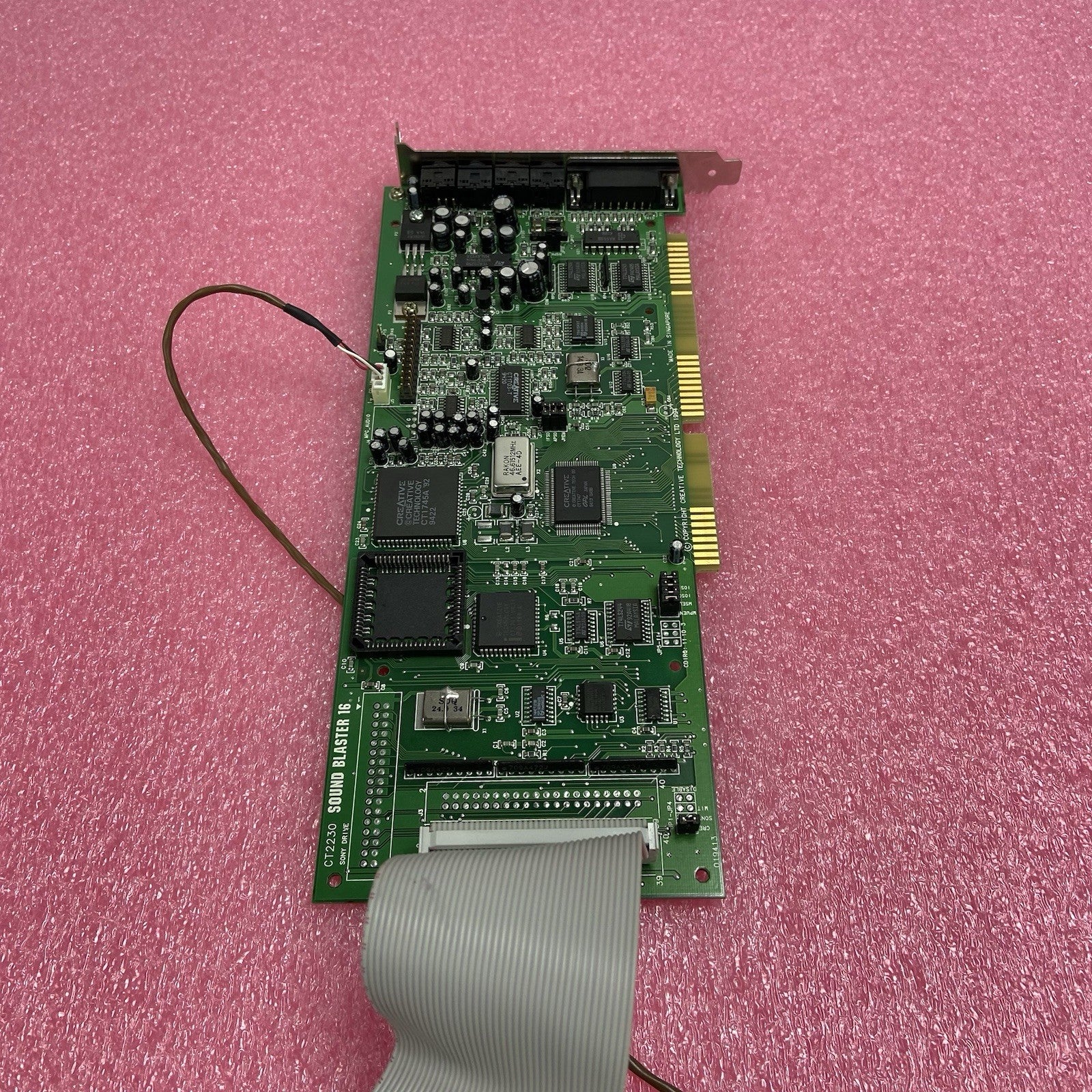 Creative Labs Sound Blaster 16 CT2230 ISA Audio Card w/CD In Cord3