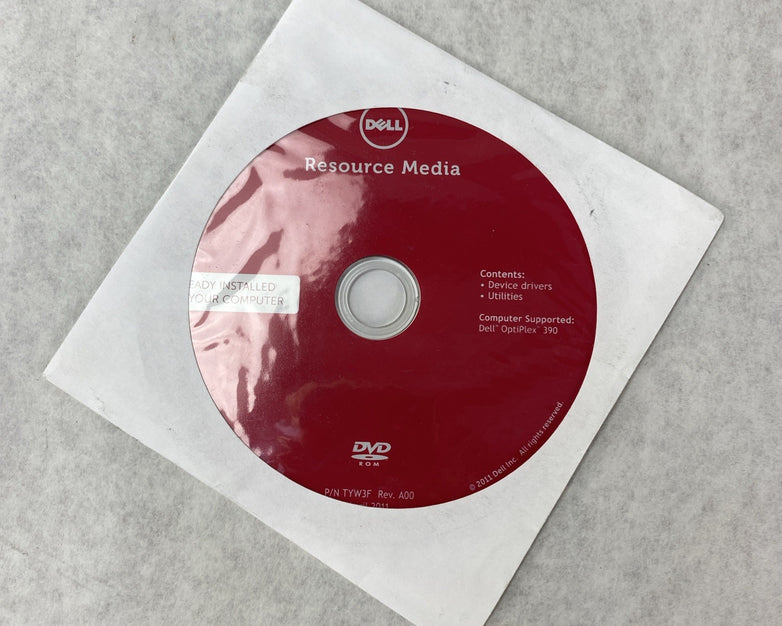 Genuine Dell 0745Y7 TYW3F OptiPlex 390 Resource Media DVD Drivers Utilities